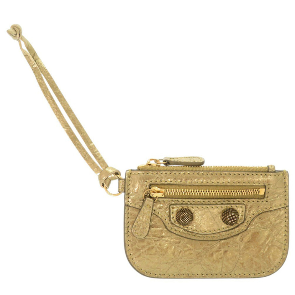Balenciaga Le Cagol 776769 Leather Gold Wallet/Coin Case 1494BALENCIAGA